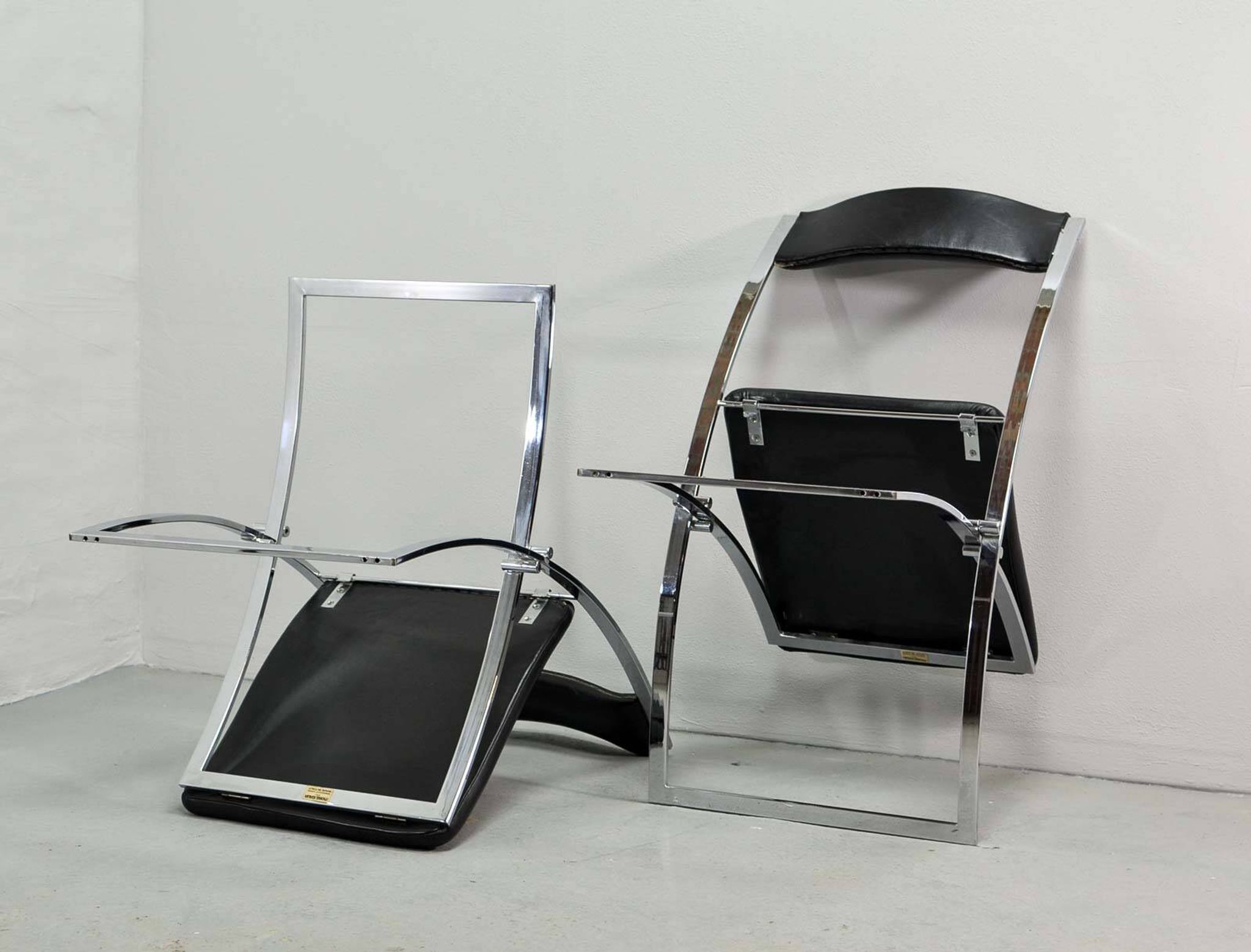 Chaises de salle à manger vintage Marcello Cuneo pour Mobel Italia, années 1980