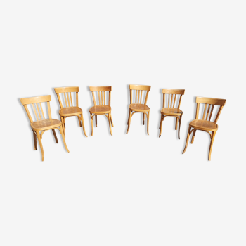 6 chaises Baumann vintage