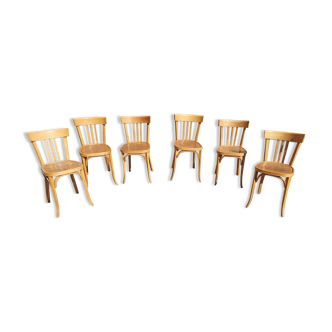 6 chaises Baumann vintage