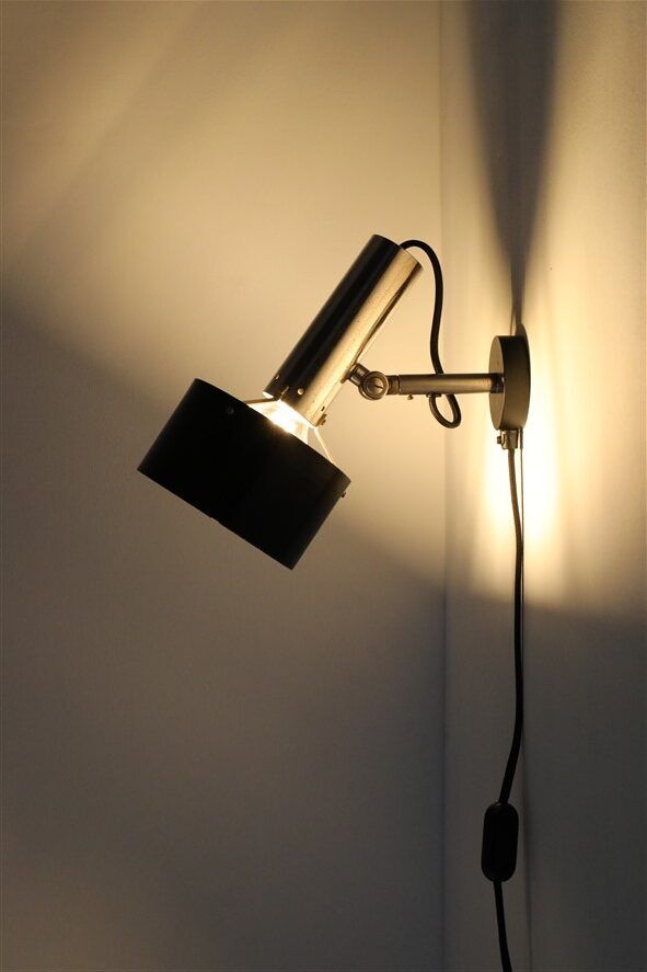 Mid-century wall spot lamp by Fredrik Fogh & Edoardo Bregani for Nordisk Solar Compagni / 1960s / 1970s