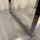 Pair of vintage chrome and acrylic glass bedside tables