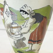 Paire de pichets carafe signé Gaitaud grés Basque années 50