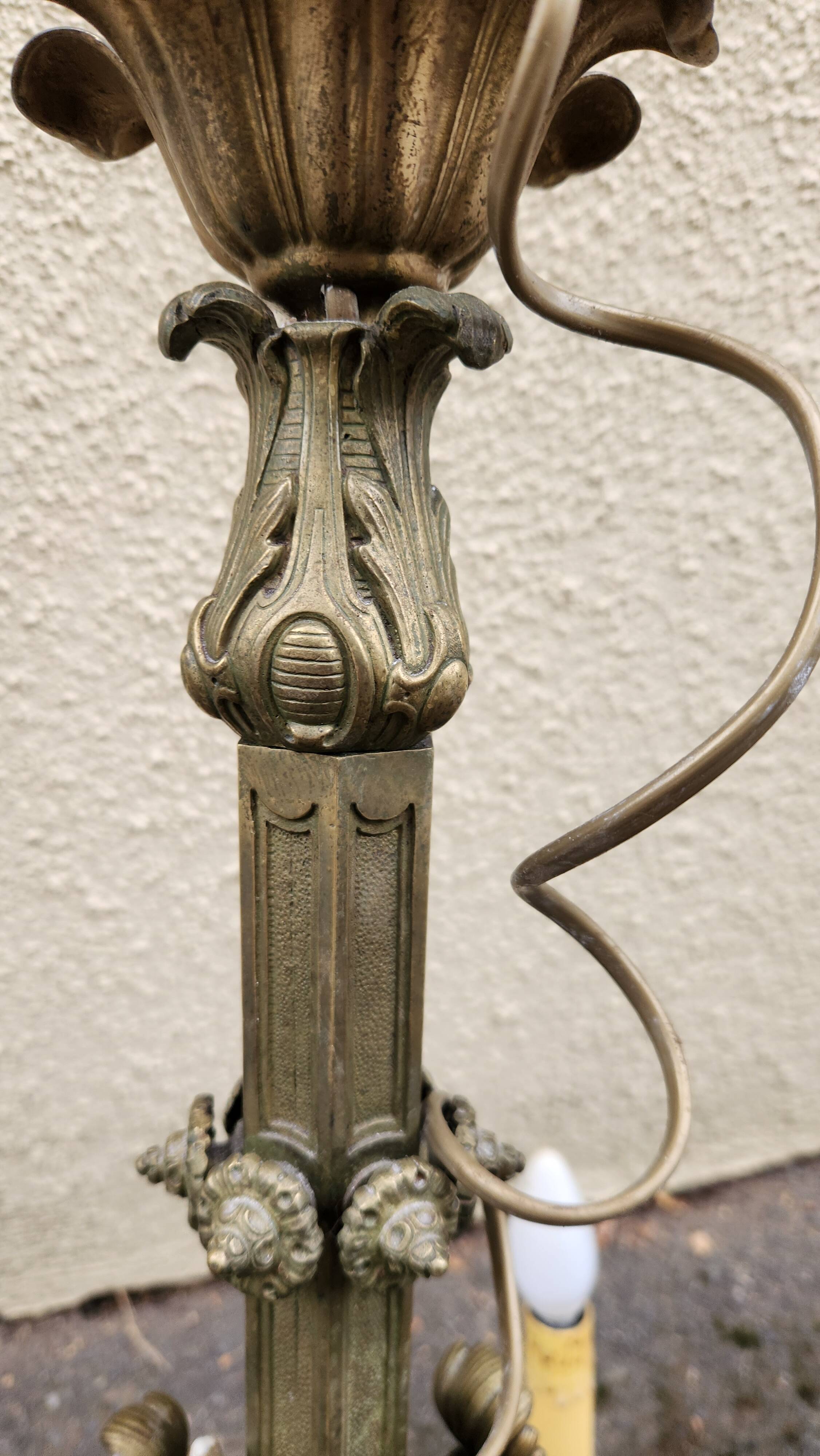 6-light bronze chandelier