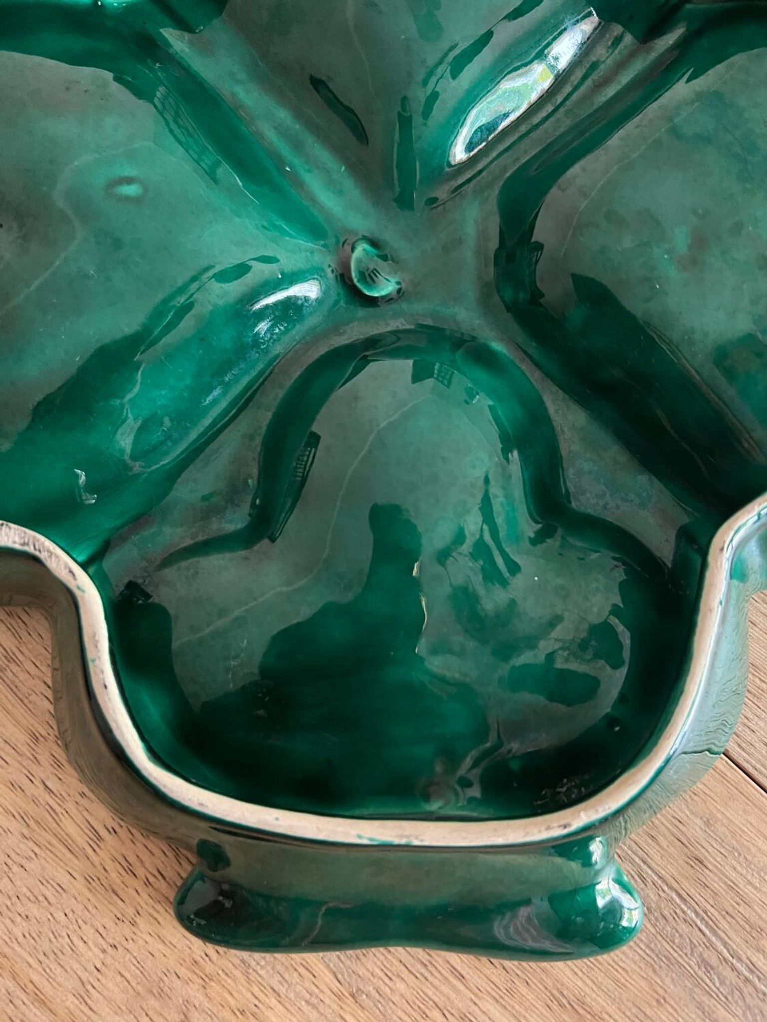 Plat à apéritif vintage en céramique