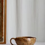 Saucière en grès pyrité
