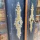 Double wood and glass closet doors