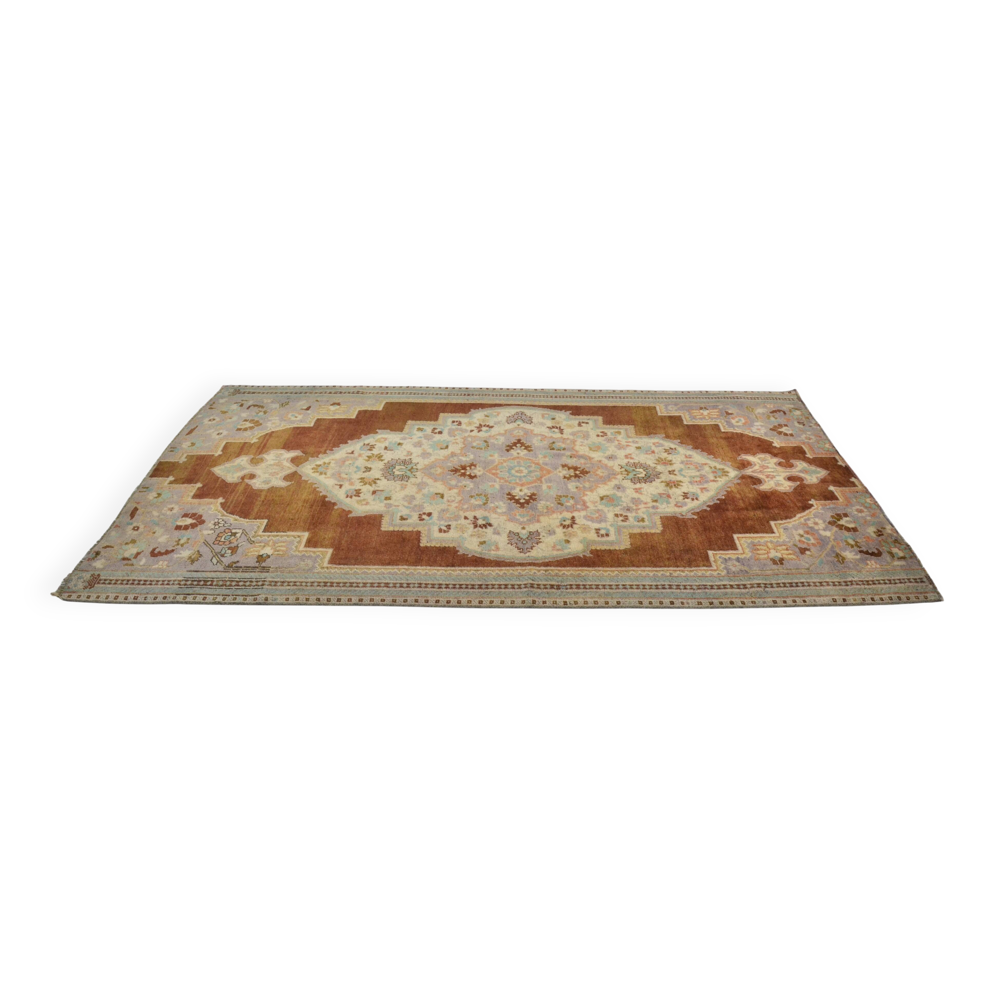 Turkish Oushak handmade rug sku 3568