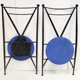 Pair of vintage 1980 folding chairs