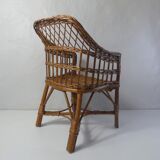 Rattan armchair for children