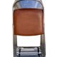 10 vintage skai and chrome metal folding chairs 1970