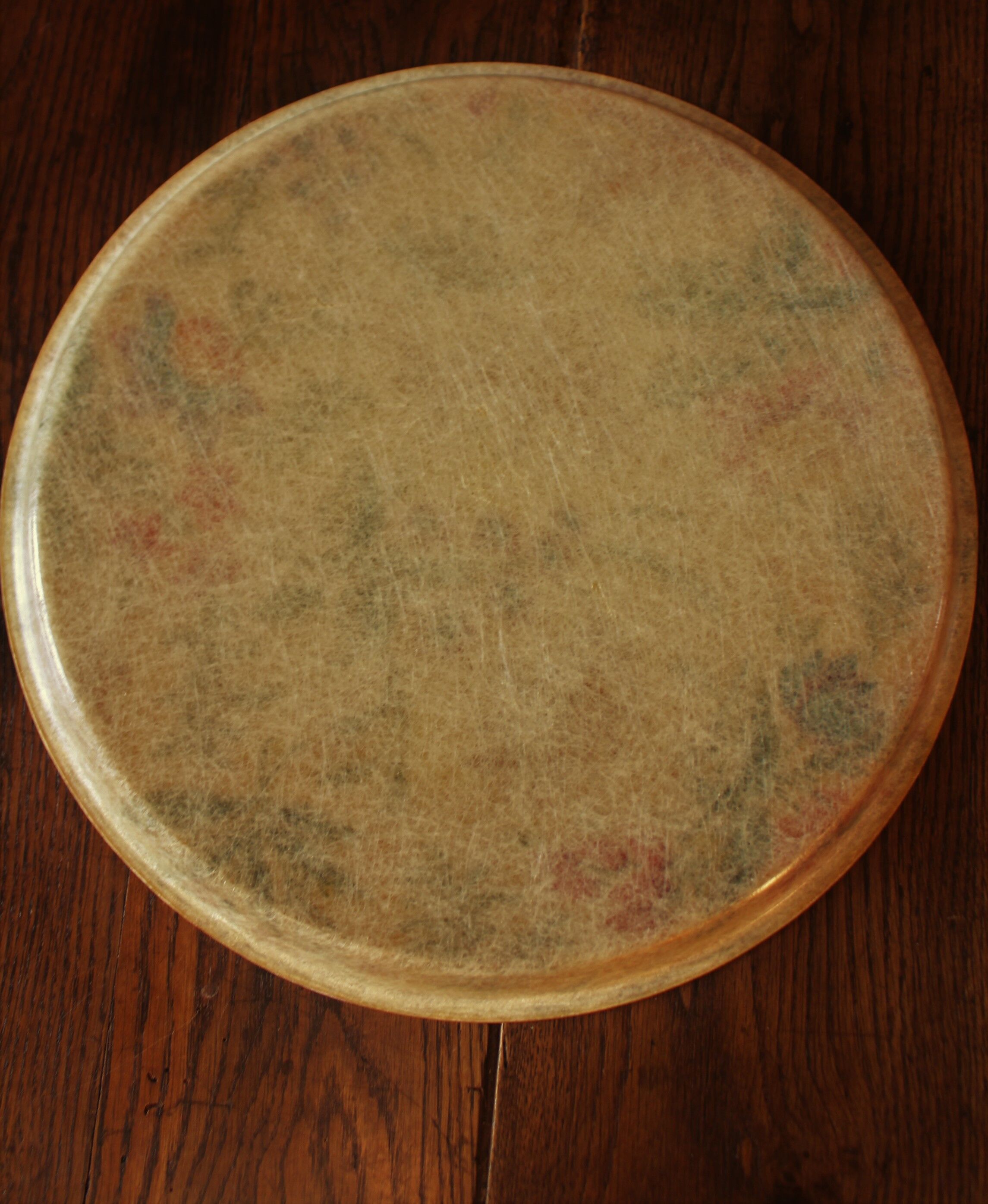 Round top vintage plastic flowers