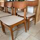 6 Scandinavian corduroy chairs