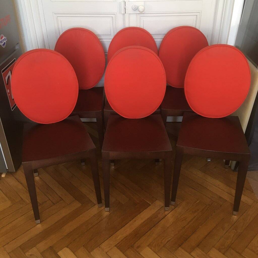 6 "Valentine" chairs – Jean-Charles de Castelbajac Ligne Roset