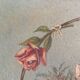 Toile Panier de fleurs 1940 signé