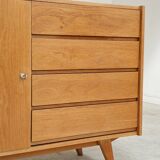 U-458 oak sideboard by Jiri Jiroutek for Interier Praha 1960