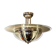 Deco France 1930 s plated nickel chandelier