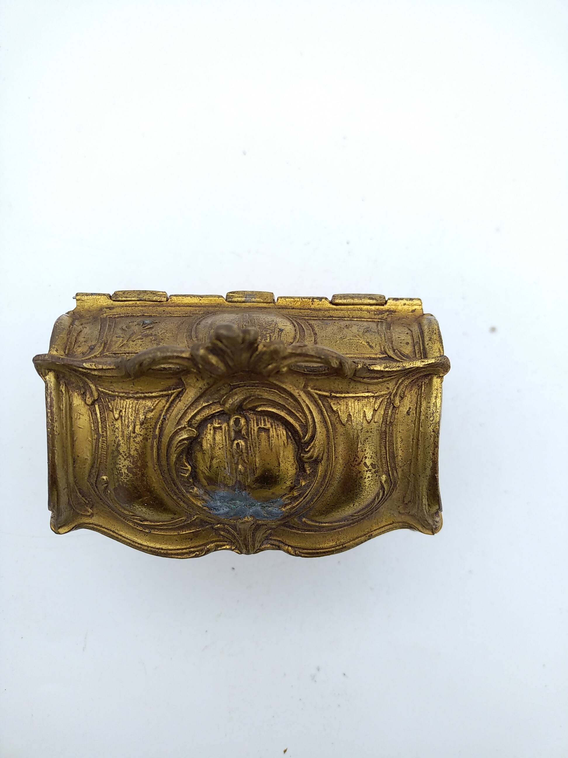 Metal jewelry box. Art Nouveau.