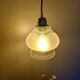 Portable lamp / pendant lamp in white opalescent glass. Art Deco style