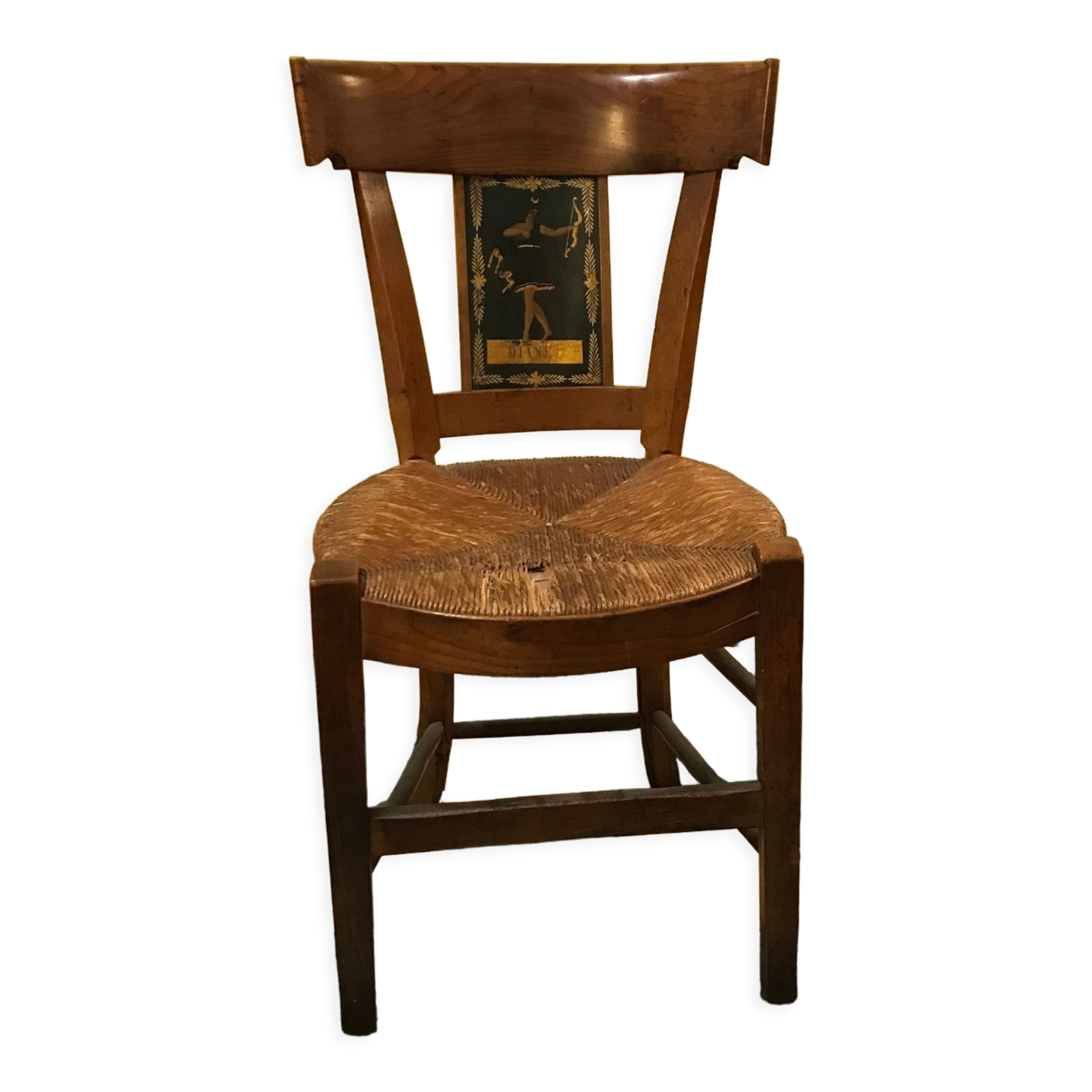 Chair with headband representing Diane early 19th century.