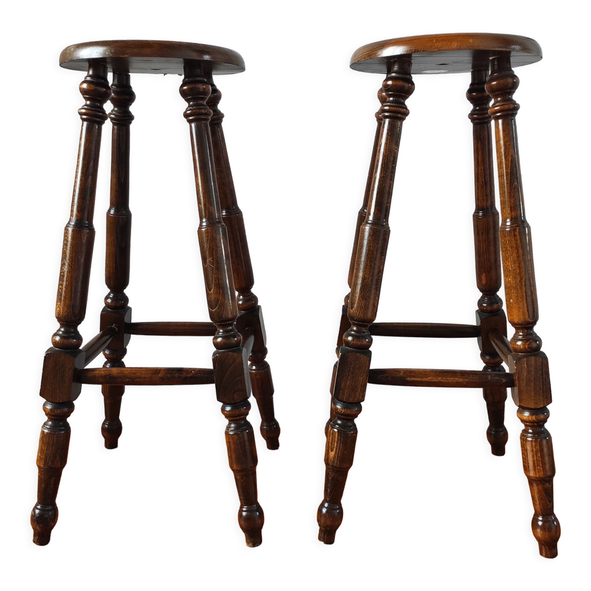Paire de tabouret de bar vintage