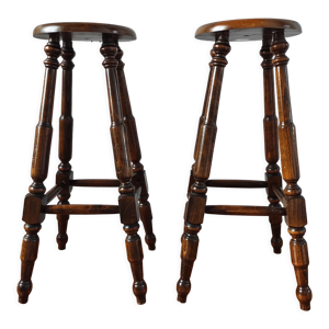 Paire de tabouret de bar vintage