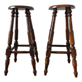 Paire de tabouret de bar vintage