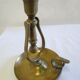Brass rocking boat candle holder / cellar rat