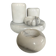Set of 5 vintage marble candlesticks