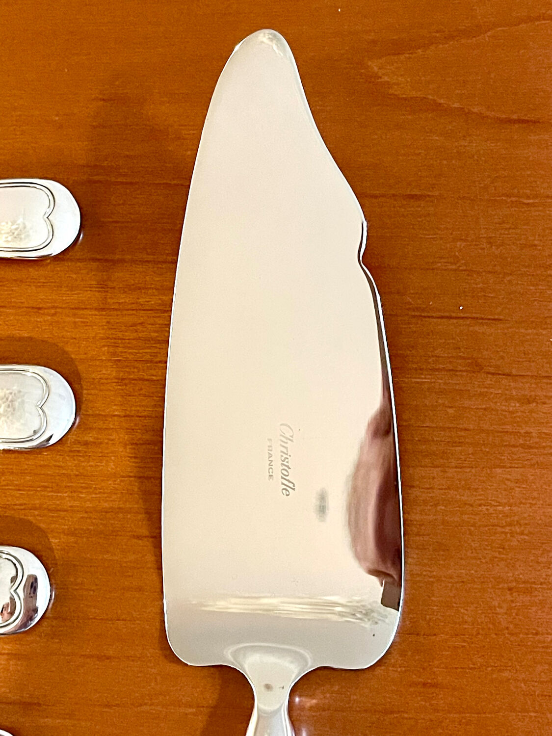 Christofle Chinon 12 cake forks and 1 pie server new condition