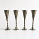 Set of 4 Art Deco pewter liqueur glasses by Just Andersen