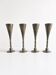 Set of 4 Art Deco pewter liqueur glasses by Just Andersen