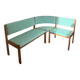 Vintage pine corner bench dining area