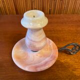 Pink marble candle holder