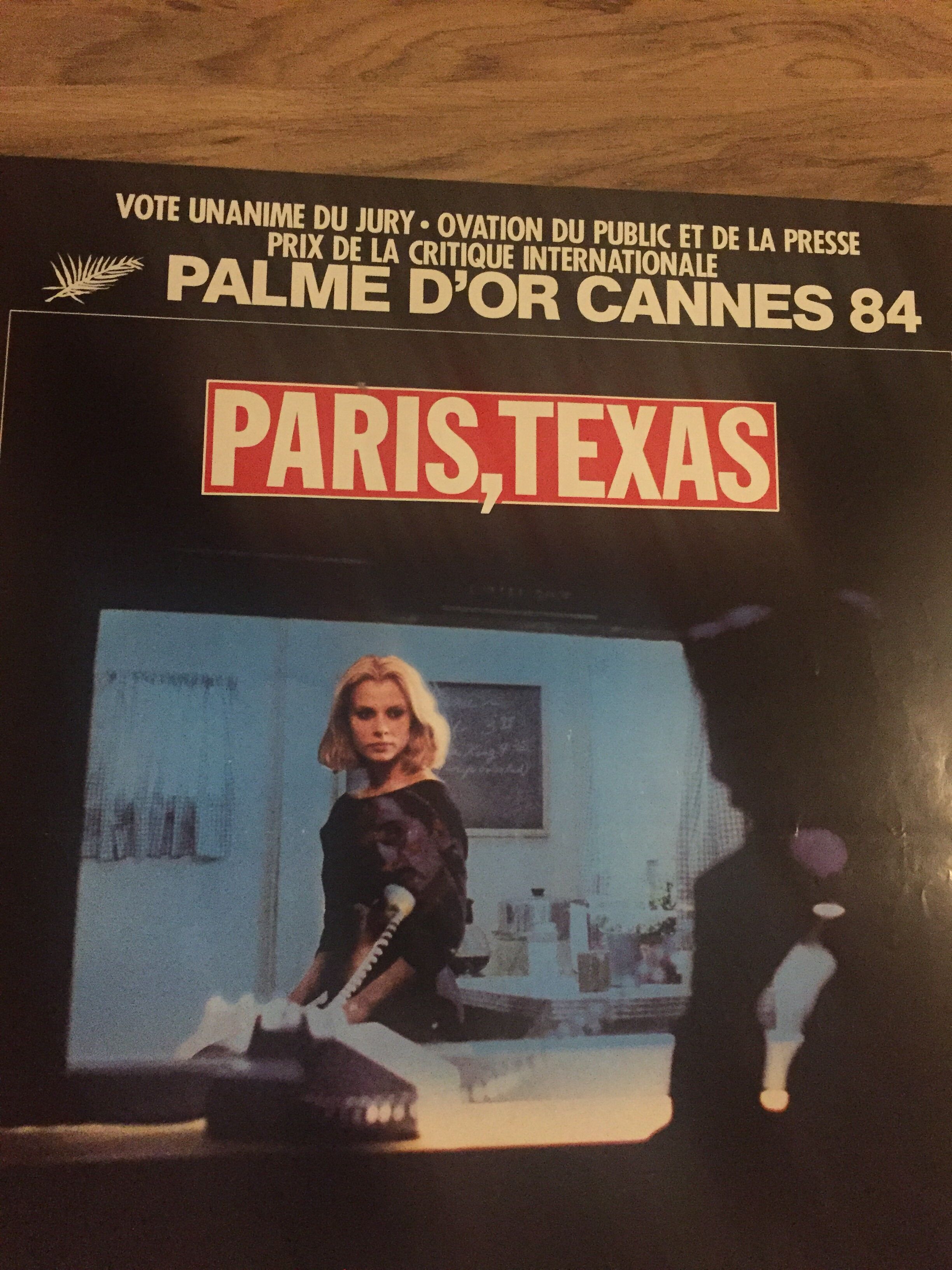 Movie poster "Paris,Texas"