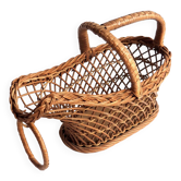 Rattan bottle holder