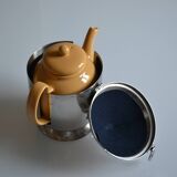 Insulated ceramic teapot with metal and felt 0.5 liters