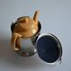 Insulated ceramic teapot with metal and felt 0.5 liters