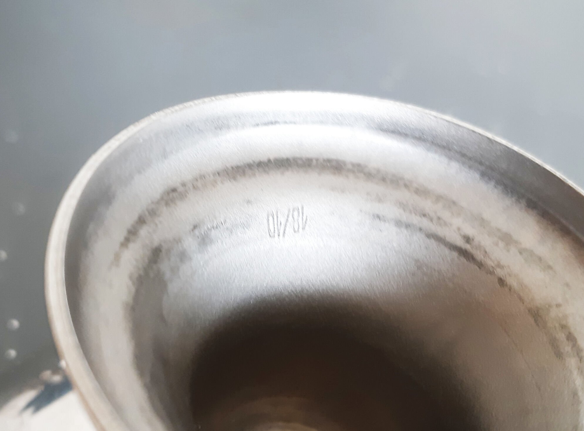 Ice cups or sorbet, vintage, stainless steel 18/10