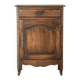 Antique chest of drawers with curved silhouette and patina