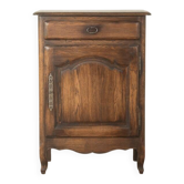 Commode antique avec silhouette courbée et patine
