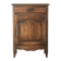 Antique chest of drawers with curved silhouette and patina