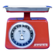 STUBE - Vintage red enameled metal kitchen scale in its original box - Force 10