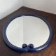 Miroir en fonte bleu nuit 