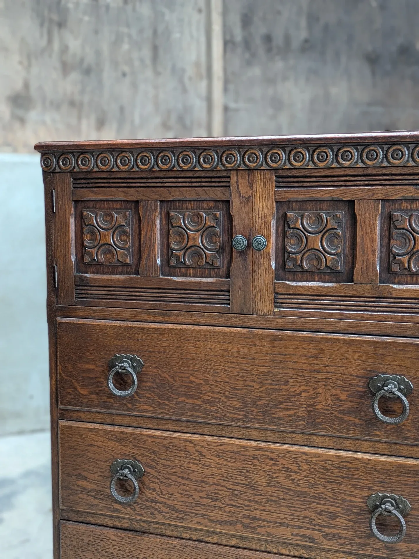 English high chest of drawers