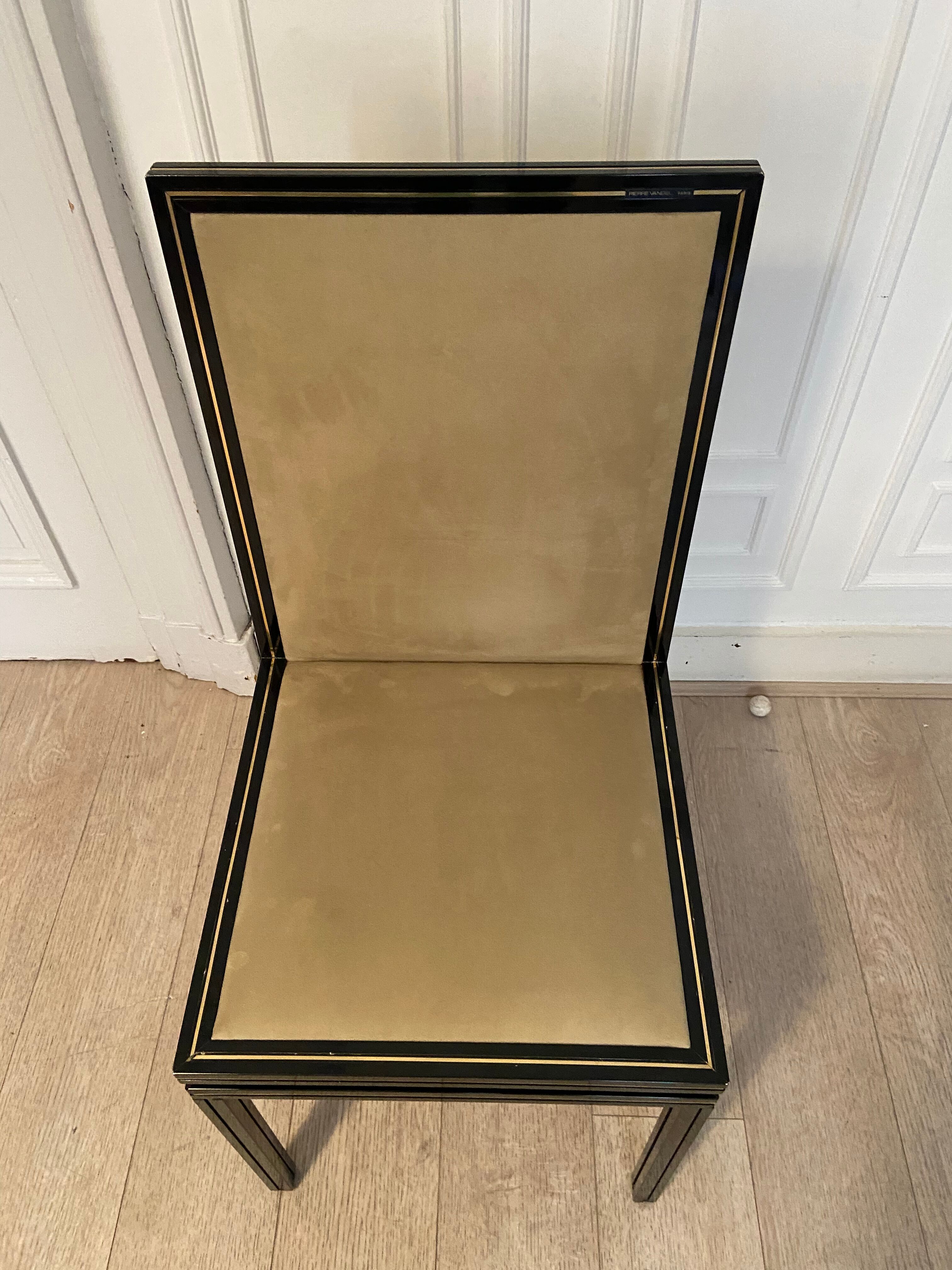 6 chairs Pierre Vandel, Paris, 1970s