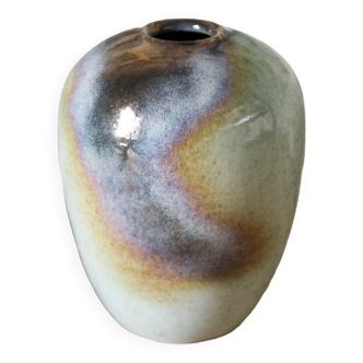 Paul Beckrich enamelled porcelain vase