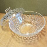 Vintage France chiseled glass candy