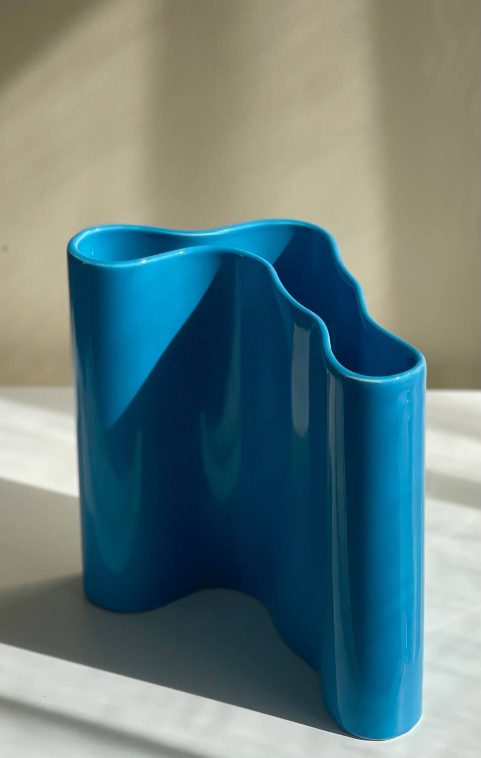 Biomorphic ceramic vase