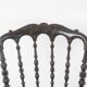 Cane chair in turned and blackened wood. Napoleon III.
