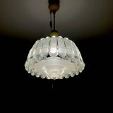 Mid century modern plexiglass chandelier 1970s